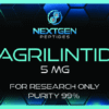 Cagrilintide_5mg-1 Cagrilintide 5 mg research peptide label on a laboratory bench
